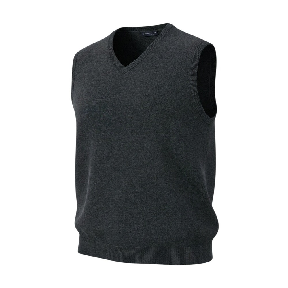 NWT Hart Schaffner Marx Sweater Vest 3XT Dark Green Mens Merino Wool V-Neck